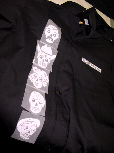 Making of the Calavera camp shirts